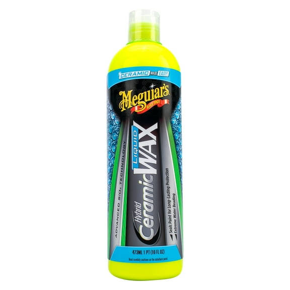 Meguiar's Hybrid Ceramic Liquid Wax, Meguiar's Hybrid Ceramic Wax with Advanced SiO2 Hybrid Technology - 16 oz Bottle