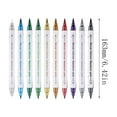 thumbnail image 6 of Dual Tip Colored Pens, 10 Colors Brush Watercolor Coloring Markers for Drawing, Lettering, Journaling, Calligraphy, Note Taking, Coloring, Artist Fine Highlighter, 6 of 6