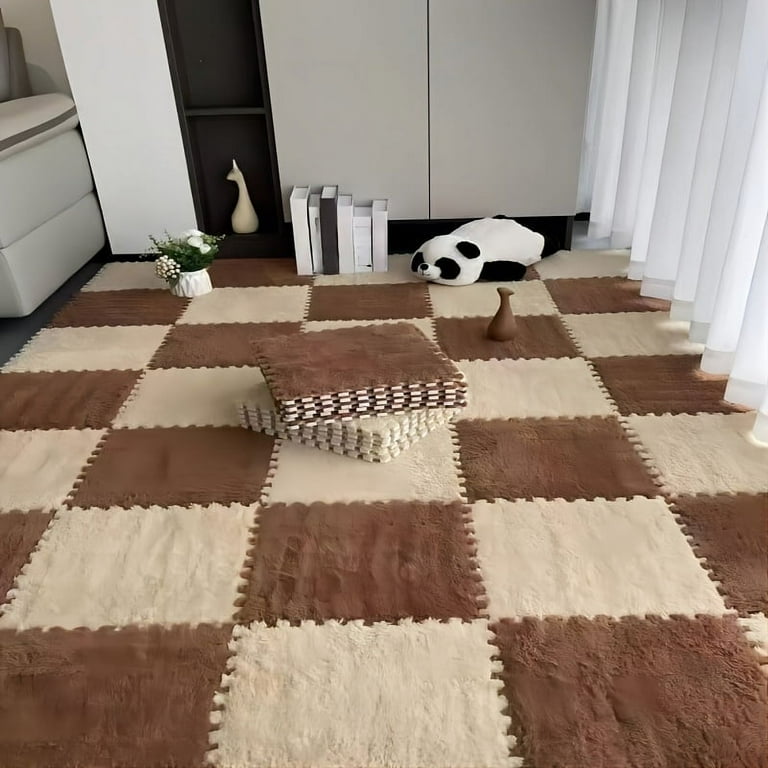 Amazon.com: 16 Pcs Interlocking Carpet Tiles,Plush Foam