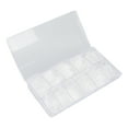 thumbnail image 1 of Uñas postizas artificiales, 500 piezas de uñas postizas largas transparentes, puntas de uñas, confiabilidad excepcional, 1 of 14