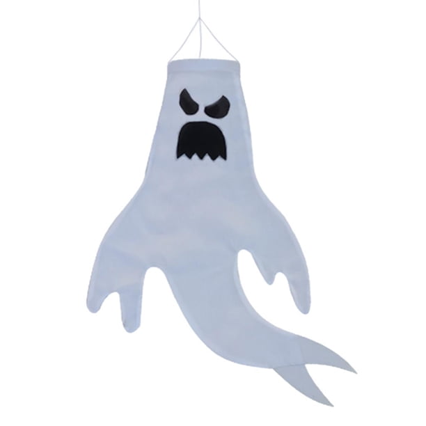 Decoración de de Halloween decoración colgante decoración ligera de Halloween Windsock bandera fantasma viento bandera 46cm/110cm 46cm-E shamjiam Bandera de manga de viento de Halloween