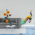 thumbnail image 2 of Soporte de papel higiénico,Porta toallas de papel con forma de girasol para encimera,Estatua del pavo real,Estatua de pavo real,adorno de escritorio creativo y divertido,Escultura decorativa, 2 of 8