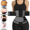 thumbnail image 6 of Vaslanda Neoprene Sweat Waist Trainer Corset Trimmer Shaper Belt for Women, 6 of 6