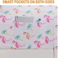 thumbnail image 2 of Bed Sheets Set Wrinkle-Free 1500 Series 4-Piece Bed Sheet Set - FLOWERS Collection - Deep Pocket, Full, Bouquets-Turqouise, 2 of 2