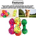 thumbnail image 2 of Durable Small Dog Toys Rubber Pets Sound Squeaky Dumbbell Shape Chewing Toy, 2 of 7