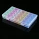 thumbnail image 2 of Caja de almacenamiento vacía de plástico con 28 rejillas para exhibir joyas, diamantes de imitación y cuentas, para decoración de uñas, 2 of 12