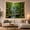 Bamboo Window, variant on Scenic Looking Through with Open Wooden Window Hinged, Mystical Fantasy for Space Lovers, Galaxy Room Decor, Housewarming Gift, Tapestry Wall Hanging for Bedroom and Dorm