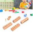 thumbnail image 4 of Wooden Mini Cylinder Block Materials, Cylinder Socket Educational Brain Exercise  for Early Childhood Development for Toddlers Ohye Home Cylinder Socket, 4 of 7