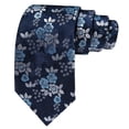 thumbnail image 4 of Set de corbatas Barry.Wang de seda floral azul claro para hombre, 4 of 5