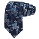 thumbnail image 4 of Set de corbatas Barry.Wang de seda floral azul claro para hombre, 4 of 5