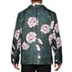 thumbnail image 3 of Chaqueta de traje para hombre Inspire Chic con estampado floral, solapa de muesca, casual, blazer de un botón 38 Rosa Marino, 3 of 5