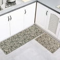 thumbnail image 5 of Jungle Printed Kitchen Runner Mat 47" x 20" - Beige Leaves Design - Stylish & Durable - Ideal for Homeowners & Renters - Non Slip & Comfort Floor Mat, 5 of 5
