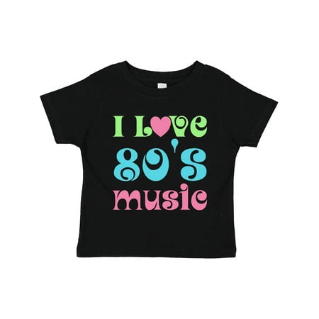 

Inktastic I Love 80 s Music Gift Toddler Boy or Toddler Girl T-Shirt