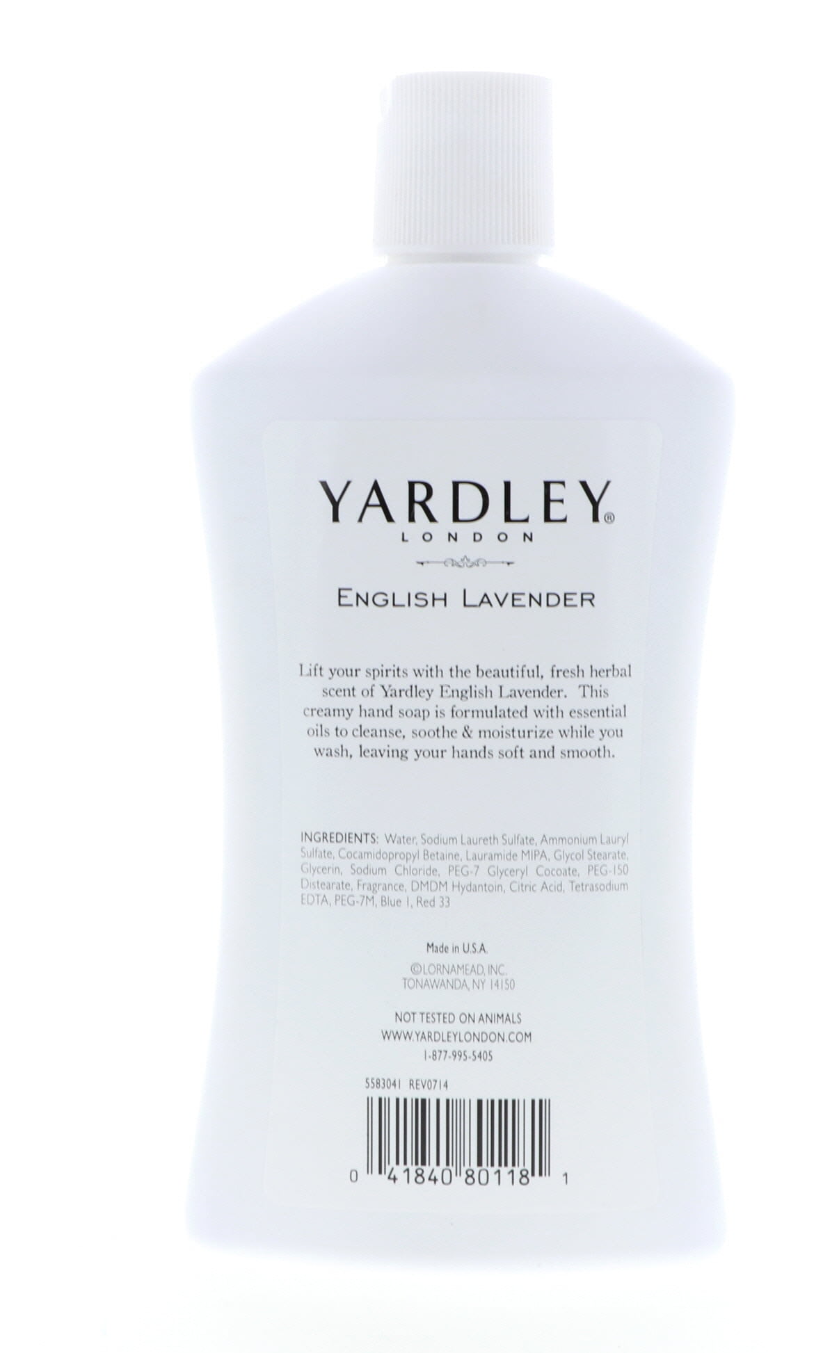 Yardley London English Lavender, Luxurious Hand Soap, Moisturizes & Soothes with Essential Oils, 16 FL OZ (473ml) - 4 Pack