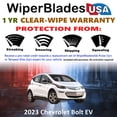 thumbnail image 2 of 2023 Chevrolet Bolt EV Beam Wiper Blades Wipers w/1yr Warranty (Set of 2) (WiperBladesUSA), 2 of 5