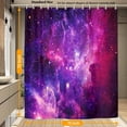 thumbnail image 4 of Dark Nebula Shower Curtain Fabric Shower Curtain Set with 12 Hooks Waterproof 72 * 72 Inches for Bathroom Beach Caravan Hotel, 4 of 6