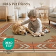 thumbnail image 4 of ODIKA Door Symmetrical Front Block Motif Entryway Earthy Border Entrance for Dining Room, Under Table, Office, Non-Slip Chair-Friendly Floor, 4 of 7
