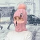 thumbnail image 1 of Gorro de invierno para mujer shamjiam gorro protector y acogedor para senderismo esquí Rosado Bufanda de sombrero de invierno, 1 of 9