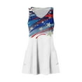 thumbnail image 5 of WEANT Womens 4th of July Dress Generic Usa Flag Sundress Flag White M, 5 of 5