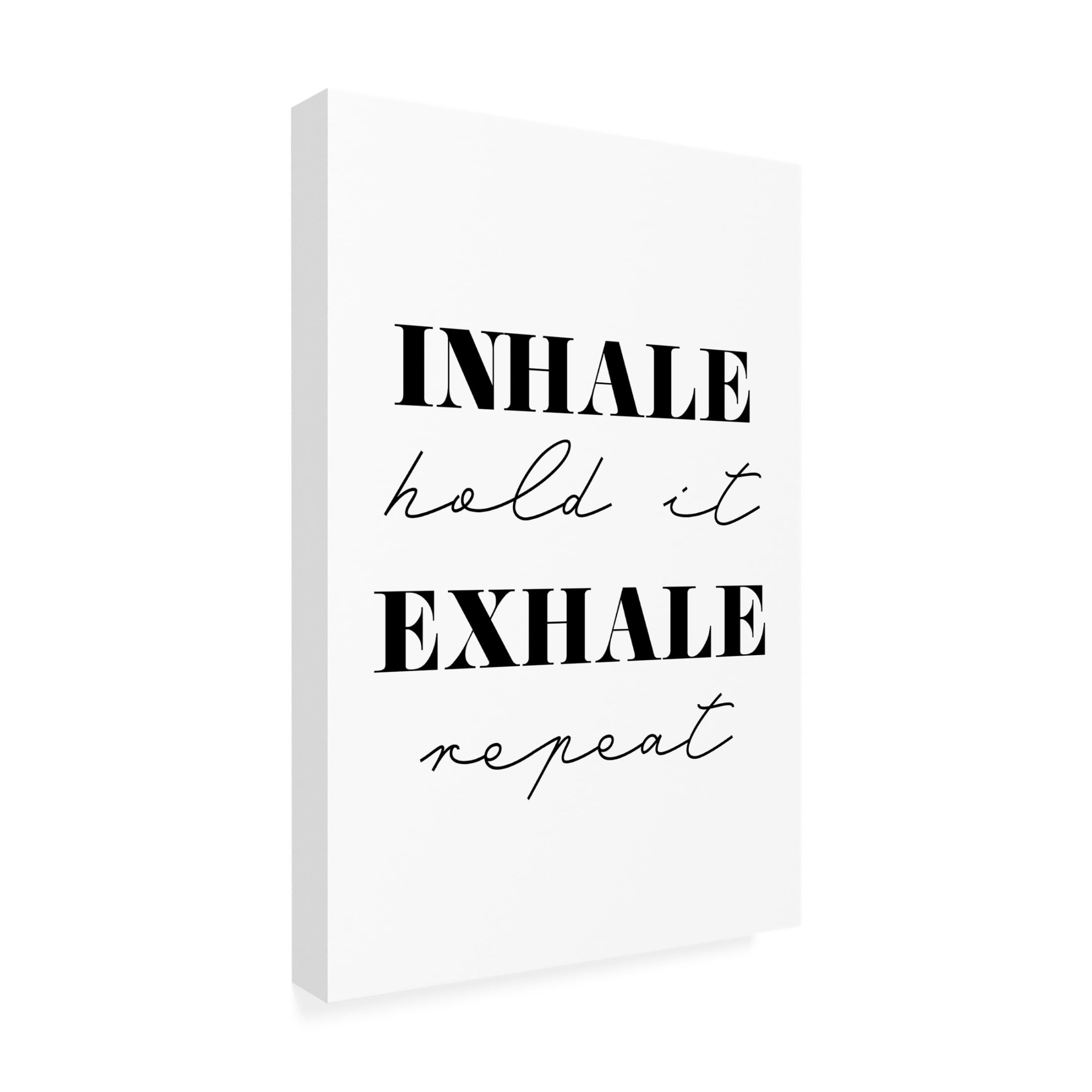 Trademark Fine Art Pictufy Studio II Inhale Exhale Canvas Wall Art