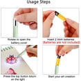 thumbnail image 5 of 2 Pack LED Weeding Tools for Vinyl with Light, Stainless Steel Weeder Pen Set with Hook and Pin for Removing Tiny Iron-On & Vinyl Cuts, Craft Tool Kit for Cricut & Silhouette DIY Projects, 5 of 5