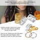 thumbnail image 4 of 90 Anillos Para Trenzas De Pelo, Clips De Metal Para El Pelo Para Mujeres Y Niñas, Con Uso Multiusos Para Extensiones De Trenzas, Accesorios Para El Cabello De Moda, 4 of 7