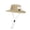 Khaki, variant on Unisex Outdoor Sun Hat, Wide Brim Fishing Boonie Hat with Built-in Compass, Adjustable Chin Strap, Water-Resistant UV Protection Cap for Hiking, Camping, Travel and Summer Activities-Black