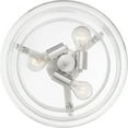 thumbnail image 5 of Quoizel Danbury 3-Light Ceiling Light in Polished Chrome, 5 of 7