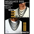 thumbnail image 4 of KeyStyle Chain Necklace for Men Women, Stainless Steel Maimi Cuban Link Chain, Trendy Hip Hop Curb Chain Jewelry Birthday Christmas Valentine Gifts,6/9/12mm Width,18-30" Length, 4 of 8