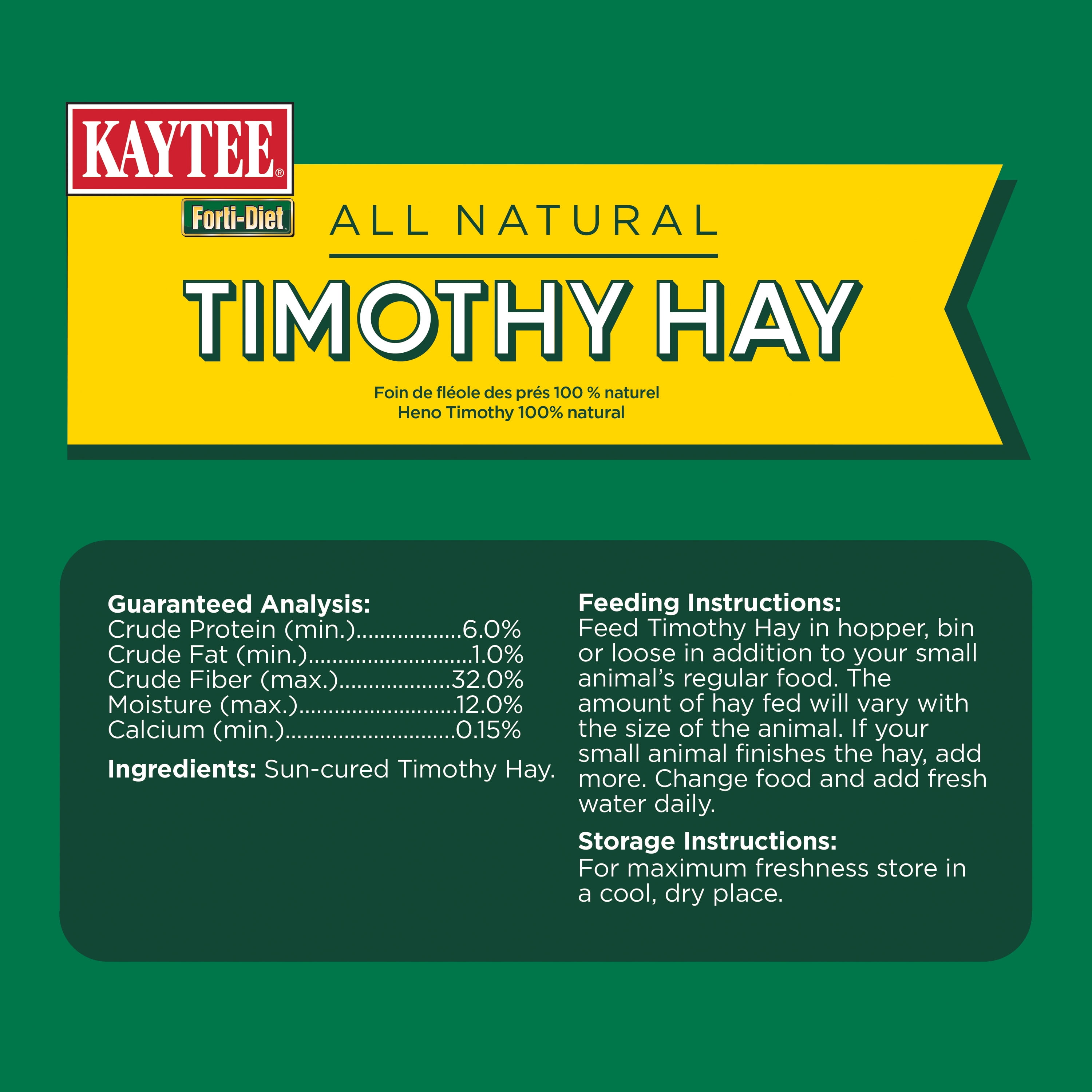 Kaytee® Premium Timothy Hideout Small Animal Treat Small 