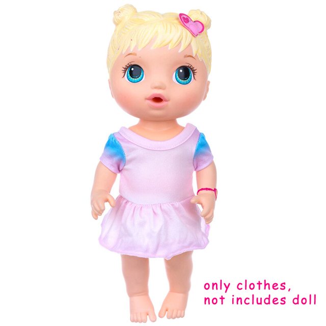 Vestido de verano de 30cm y 12 "para muñecas Reborn Baby Alive, ropa informal universitaria, falda de princesa de gasa, juguetes para niñas, regalo para niños zhangyuxiang LED