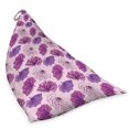 thumbnail image 2 of Romantic Lounger Chair Bag, Pink and Purple Hand Drawn Blossoms Pattern on Marbled Background Fashion Art, High Capacity Storage with Handle Container, Lounger Size, Multicolor, by Ambesonne, 2 of 5