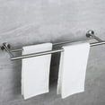 thumbnail image 2 of 5 Piece Bathroom Towel Rack - Wall Mount, Brushed Nickel Design, Aluminium, Modern Look, Rust, Multifunctional, Easy Installation Process 5 For Mount Aluminium Material, Multipurpose Bath, Bedroom,, 2 of 5