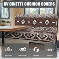 thumbnail image 4 of Yuyamidu Aztec Tribal RV Dinette Cushion Covers Leopard Print RV Seat Covers Stretch Camper Cushion Slipcover 1 Pcs Bench Cover 1 Pcs Backrest Cover Christmas Decor, 4 of 7