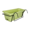 thumbnail image 2 of S SERENABLE Balcony Railing Hanging Planter Flower Pot for Garden Windowsill Countryside green, 2 of 9