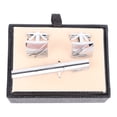 thumbnail image 2 of Juego de alfileres de corbata alfileres de corbata y gemelos de cobre fáciles de usar para uso diario ANGGREK Otros, 2 of 8