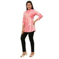 thumbnail image 3 of Maple Clothing Women's Short Kurta Cotton Tunic Top Kurti (Pink, 3XL), 3 of 6