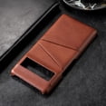 thumbnail image 4 of ELEHOLD for Google Pixel 7 Pro Case, Google Pixel 7 Pro Wallet Case with Credit Card Holder, Slim PU Leather Hard Card Pocket Back Cover Shockproof Protective Case,Brown, 4 of 4