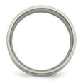 thumbnail image 2 of Chisel Titanium Polished with 14k Gold Inlay 8mm Flat Band, 2 of 7