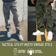 Rothco Vintage Paratrooper Cargo Fatigue Pants,Woodland Camo