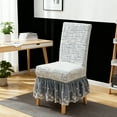 thumbnail image 6 of Uxgjfwu Full Coverage Jacquard Hotel Style Chair Cover, Thickened Elastic One-Piece Dining Chair Cover, Skirt Design Seat Protector for Home Decoration and Furniture, 6 of 6