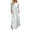 Gray., variant on HBGVBA Casual Maxi Dresses for Women T Shirt Dress 3/4 Sleeve Crewneck Side Slit Pocket Loose Soft Stretchy Dress