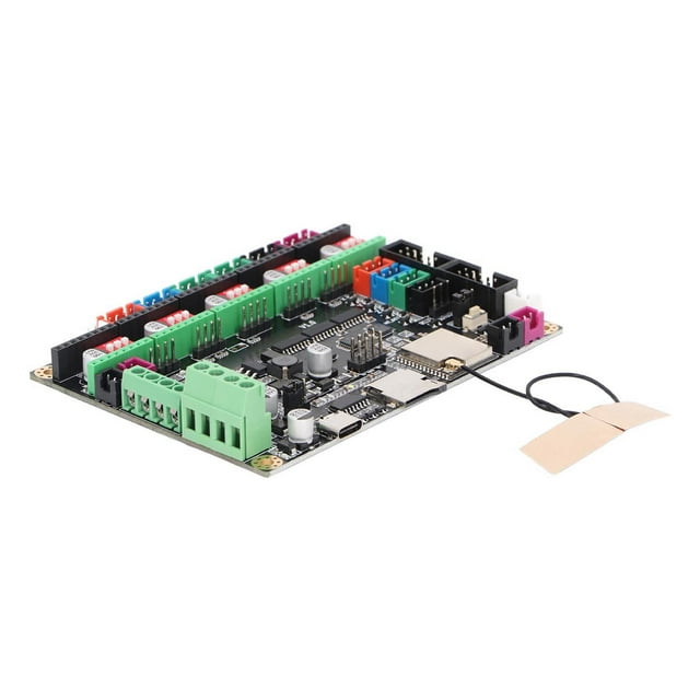 Printer Motherboard, DC 12-24V ESP32 MCU 3D Printer Control Board Wide Compatibility 8M Flash for Modification