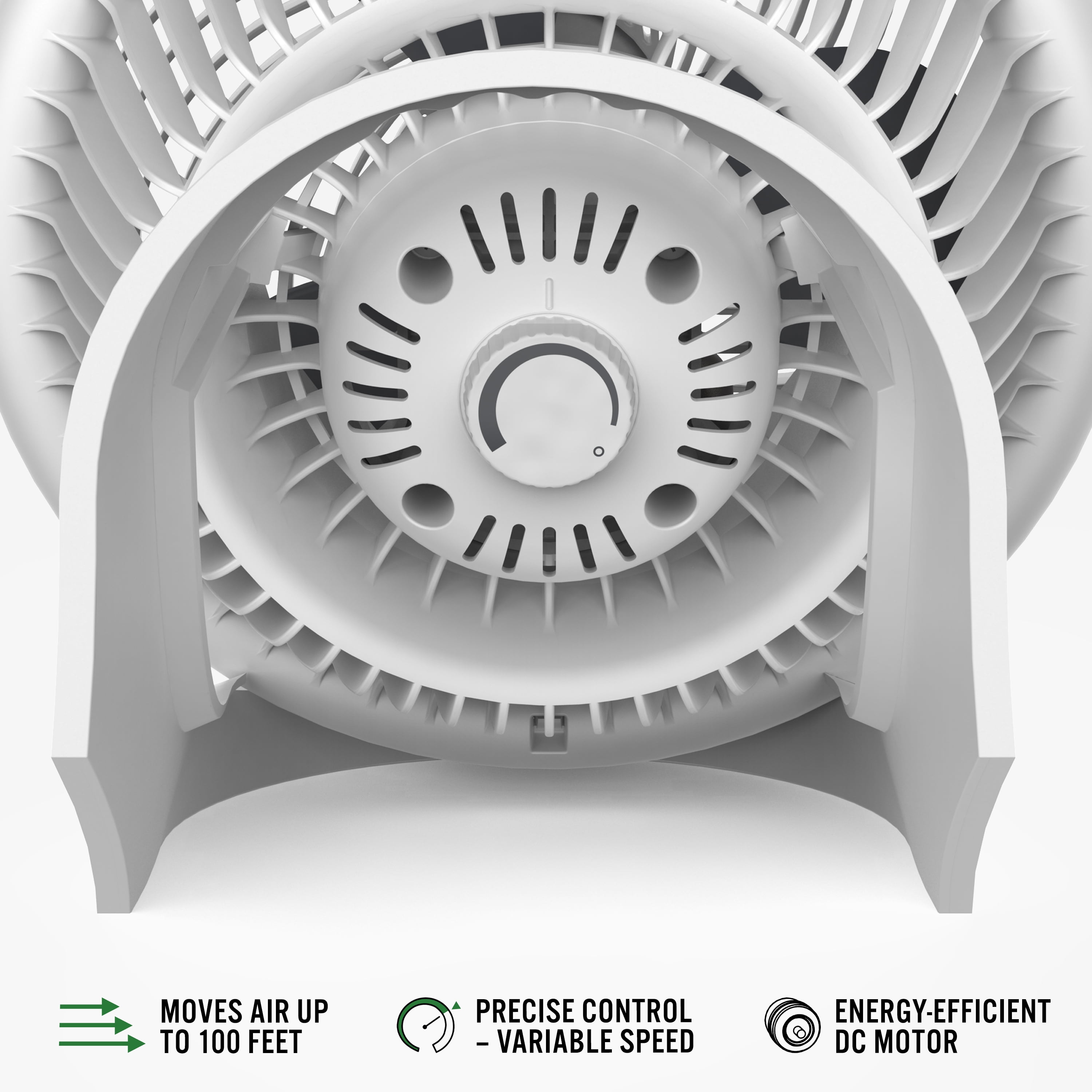 Vornado 733DC Whole Room Energy Smart Air Circulator Fan, 15.25" Height, White (New)