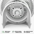 thumbnail image 5 of Vornado 733DC Whole Room Energy Smart Air Circulator Fan, 15.25" Height, White (New), 5 of 5