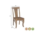 thumbnail image 3 of Taran Designs Lawrence 7-piece Solid Wood Dining Set in Brown, 3 of 3