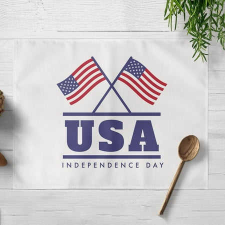 

TANGNADE Independence day 4Th Of July Decor Placemats Linen Placemats For Holiday Placemats For Dining Table Seasonal Holiday Washable Table Mats