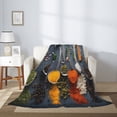 thumbnail image 2 of Sikiie Various Herbs And Spices In Spoons Cozy Flannel Fleece Throw Blanket: Lightweight & Thick for All Seasons - Perfect for Women, Men, & Kids"60"x50", 2 of 6
