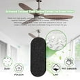 thumbnail image 5 of 12 Pack Ceiling Fan Filters for Blades, Ceiling Fan Filter, Unscented Activated Coconut Shell Carbon Ceiling Fan Air Filter-Easy-Stick Ceiling Fan Air Filters, Universal Ceiling Fan Blade(10mm thick), 5 of 7