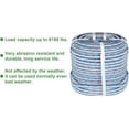 thumbnail image 5 of HOSTIC 16 Strand Braid Polyester Rope Pulling Rope Arborist Rigging Multipurpose Bull Rigging 1/2 Inch x 150 Feet Red White Blue, 5 of 6